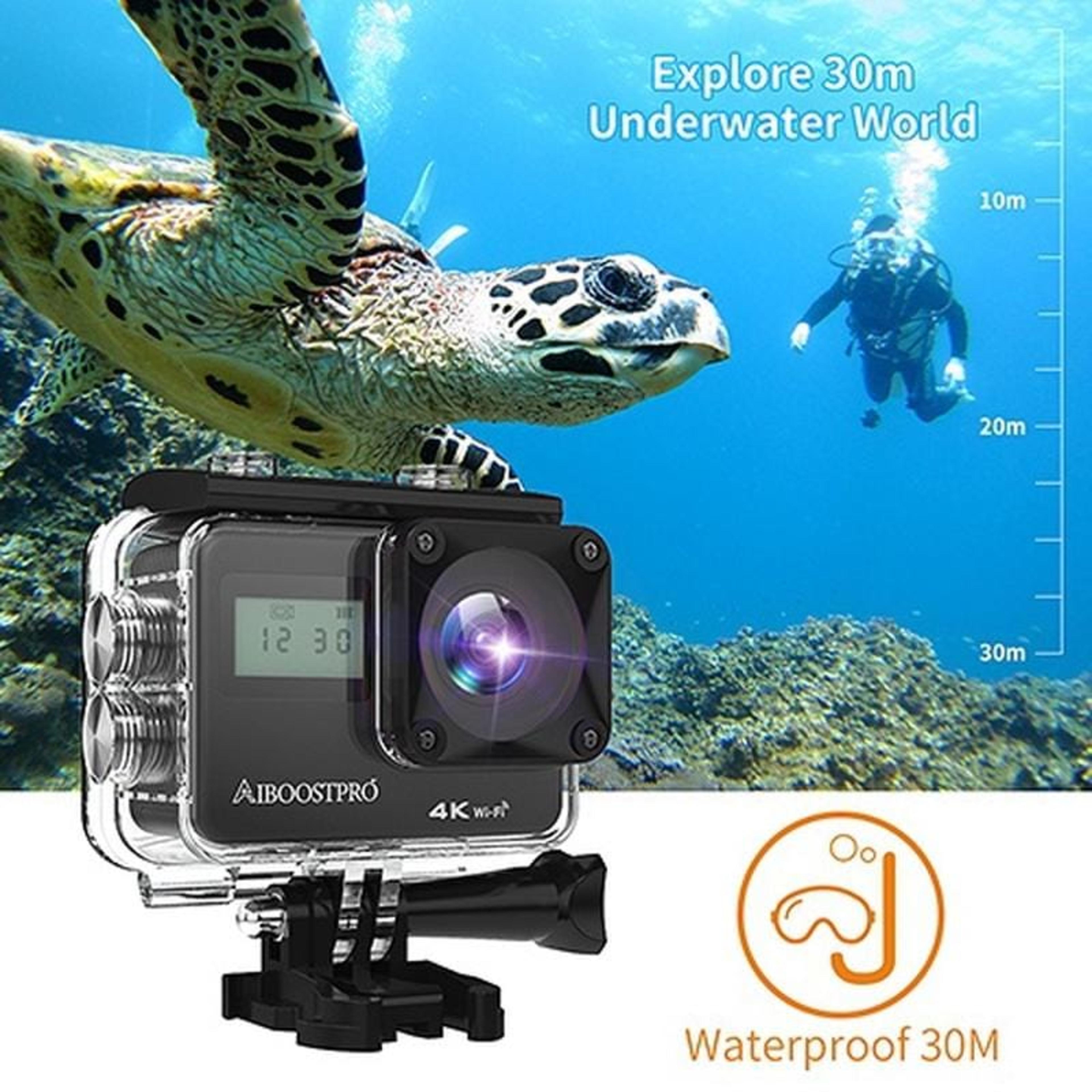 Ultra HD H9 4K Action Camera WiFi 12MP 2 Inch 30M Go Waterproof Pro 170 D Helmet Bicycle Video Camera Sports Camera view 3