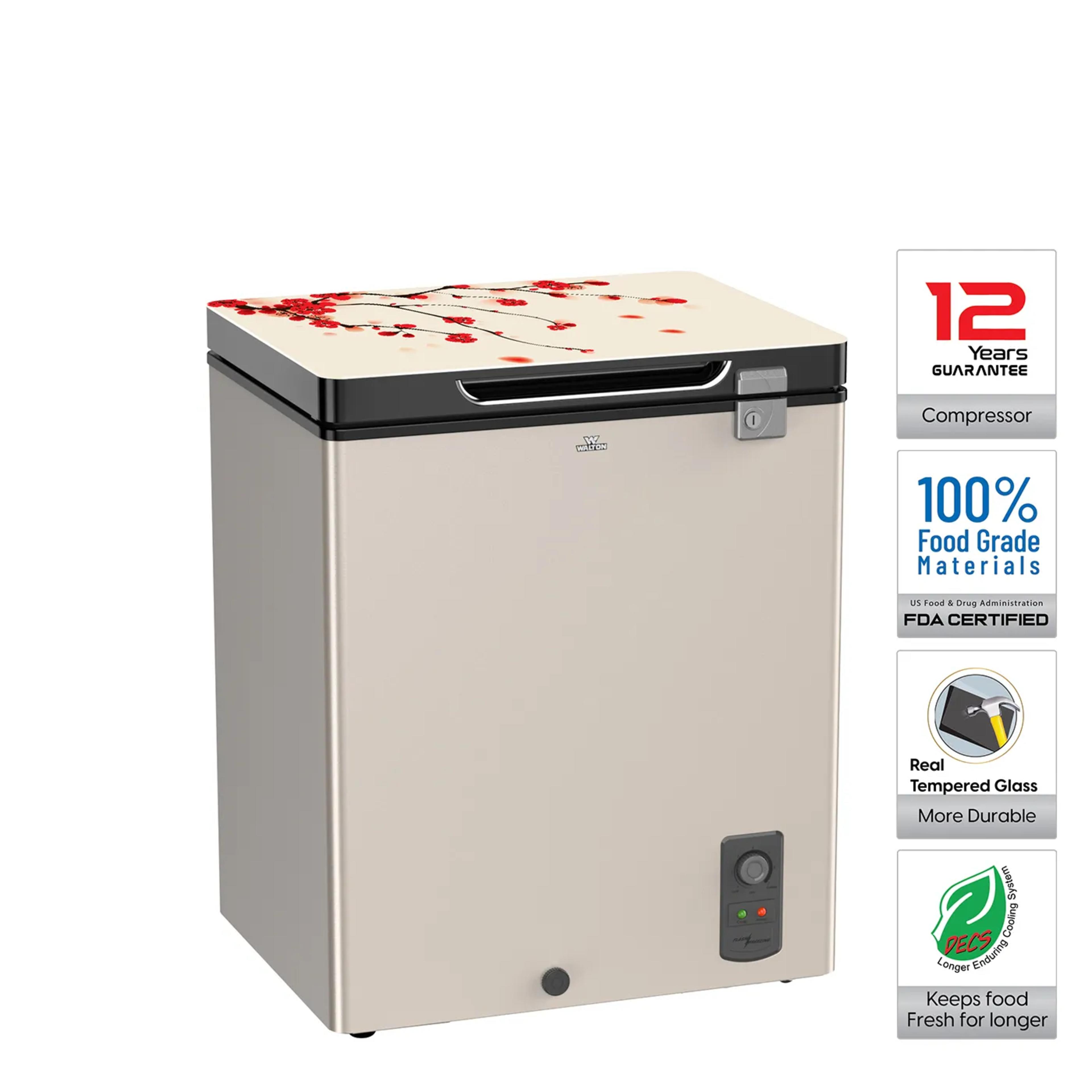 Walton 125L (4 CFT) Direct Cool Deep Freezer - WCF-1B5-GDEL-XX