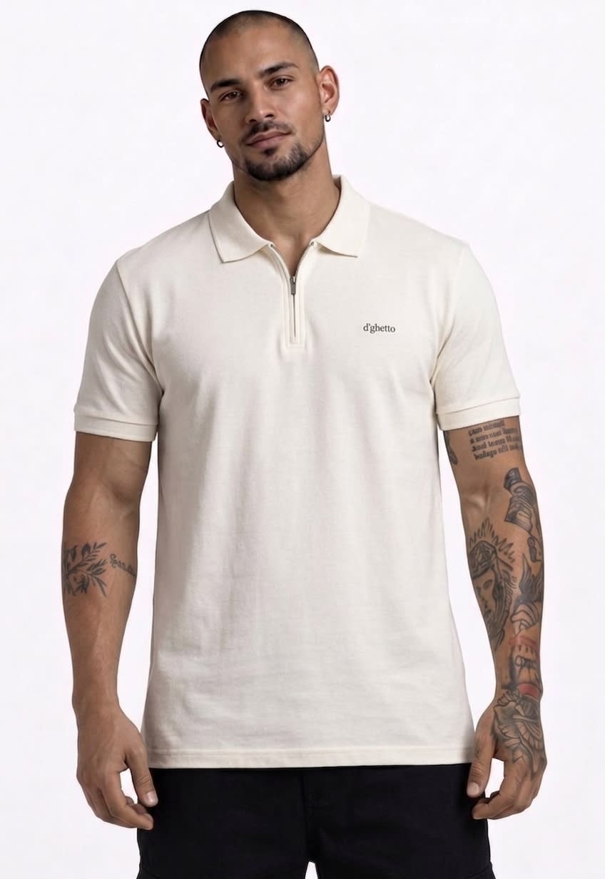 Camisa Polo no Suedine — Modelo 1
