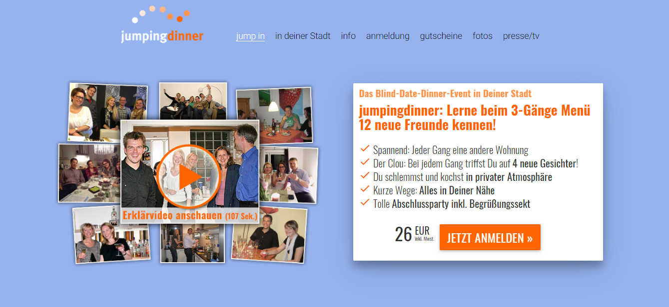 JumpingDinner Startseite
