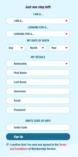 Date British Guys Registration