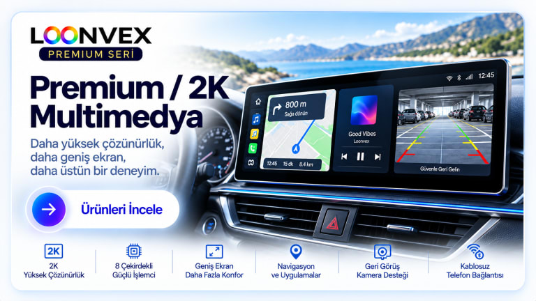 LOONVEX Premium 2K Multimedya Ekran