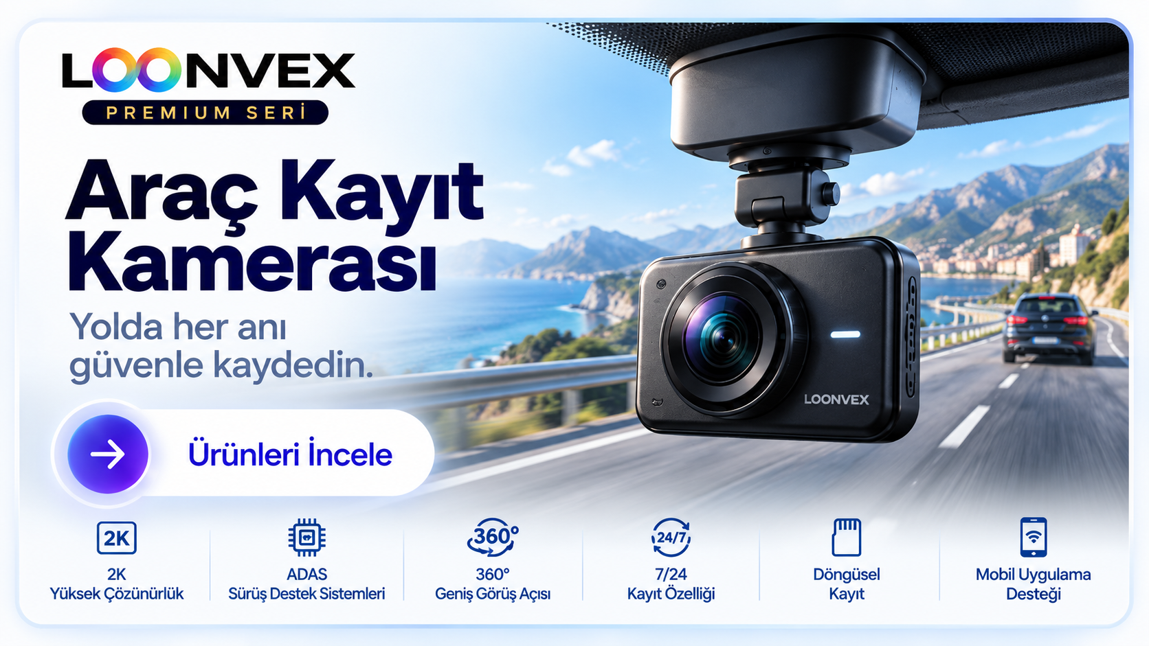 LOONVEX Araç Kayıt Kamerası