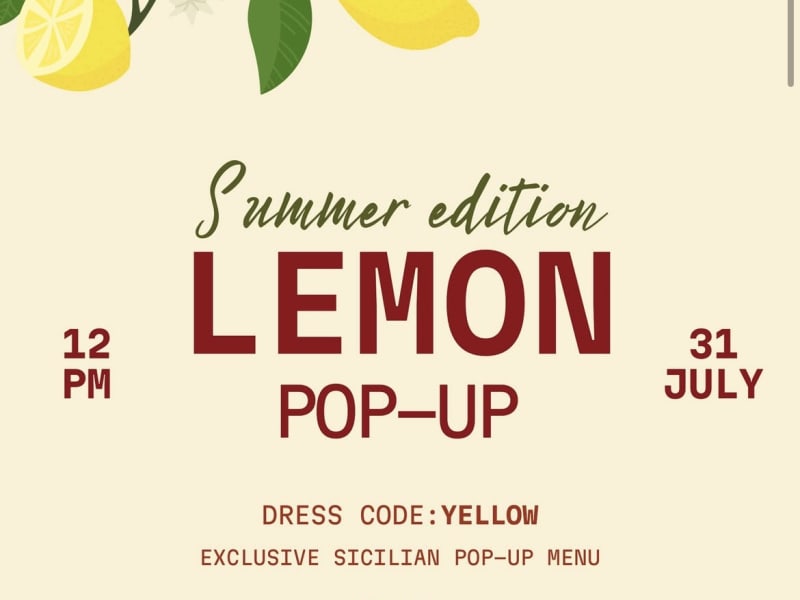 Lemon Pop-Up: Summer Edition