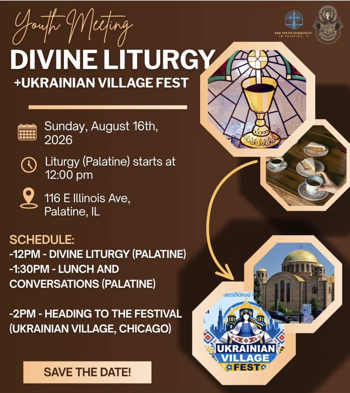 Молодіжна зустріч: Літургія та Ukrainian Village Fest