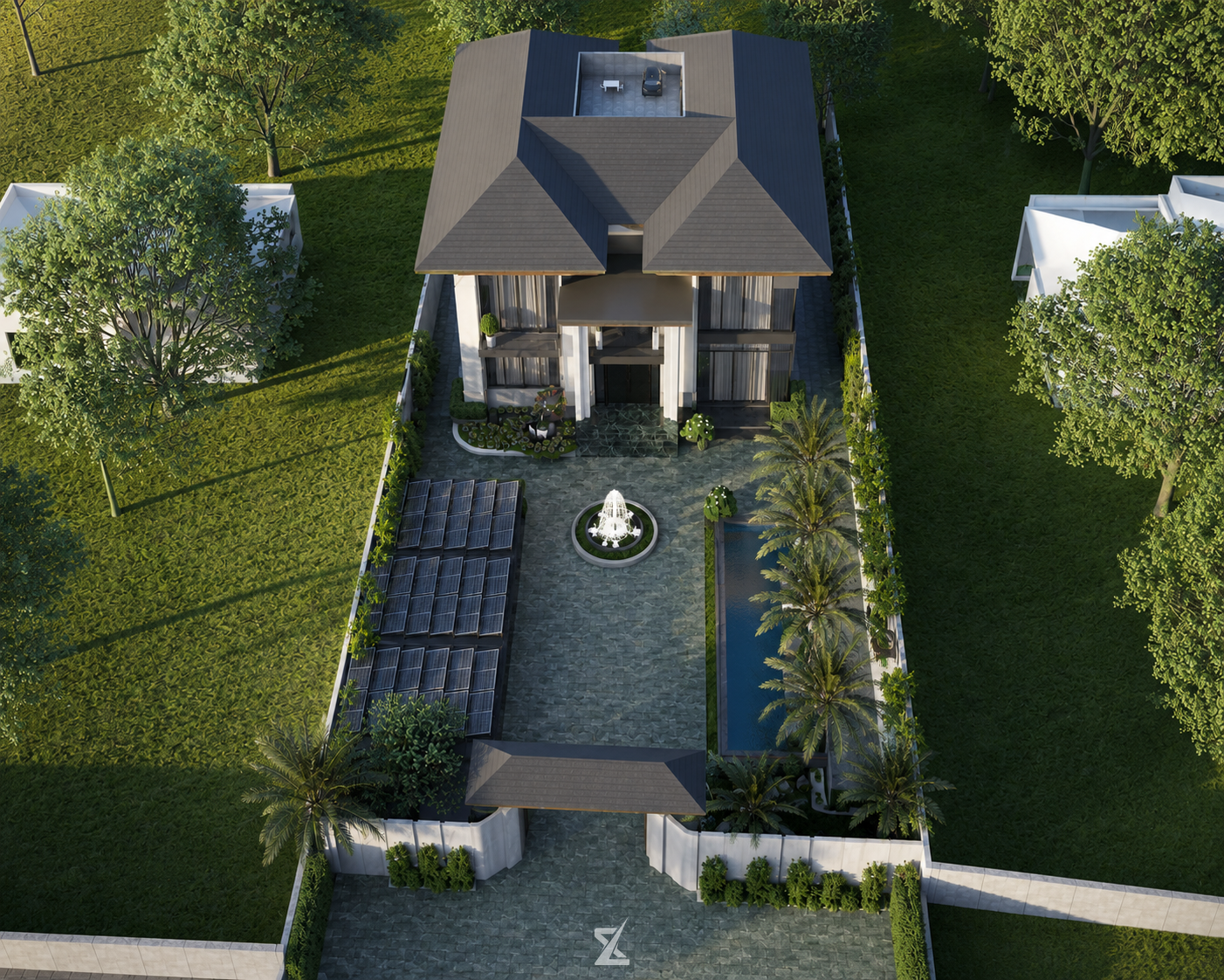 Toàn cảnh flycam quy hoạch dinh thự IMPERIAL VILLA