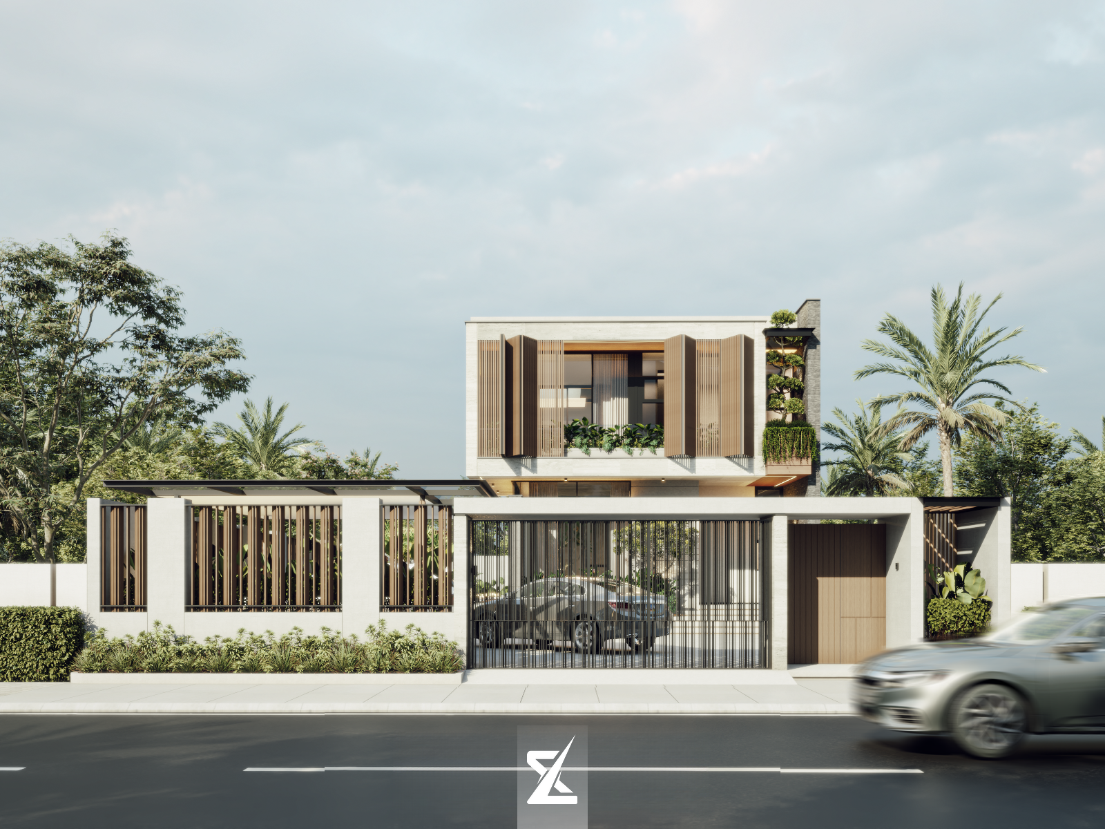 Góc nhìn đường phố rạng rỡ của EM House Cà Mau