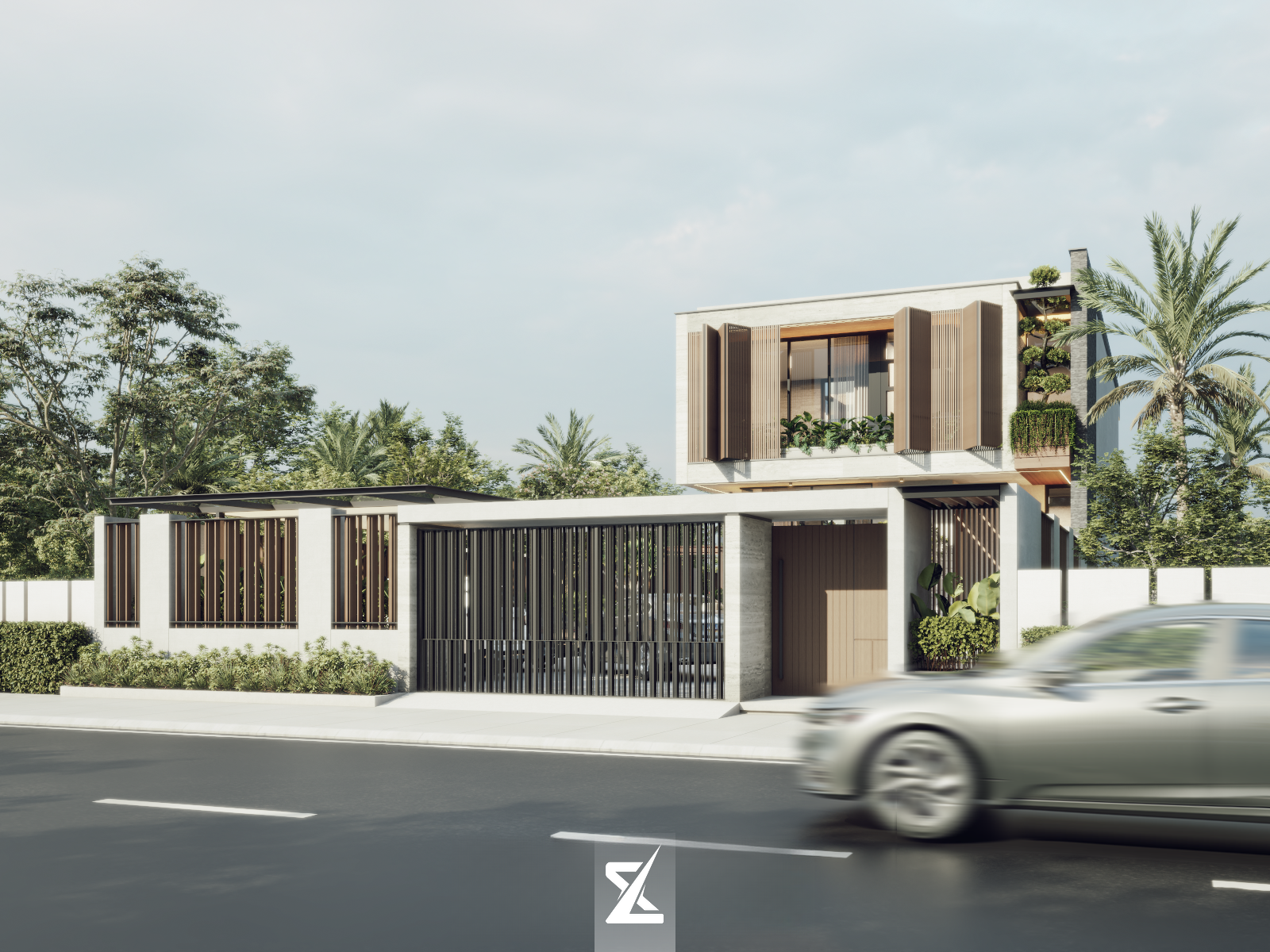 Nội thất phòng khách sang trọng ngập tràn ánh sáng tại EM House