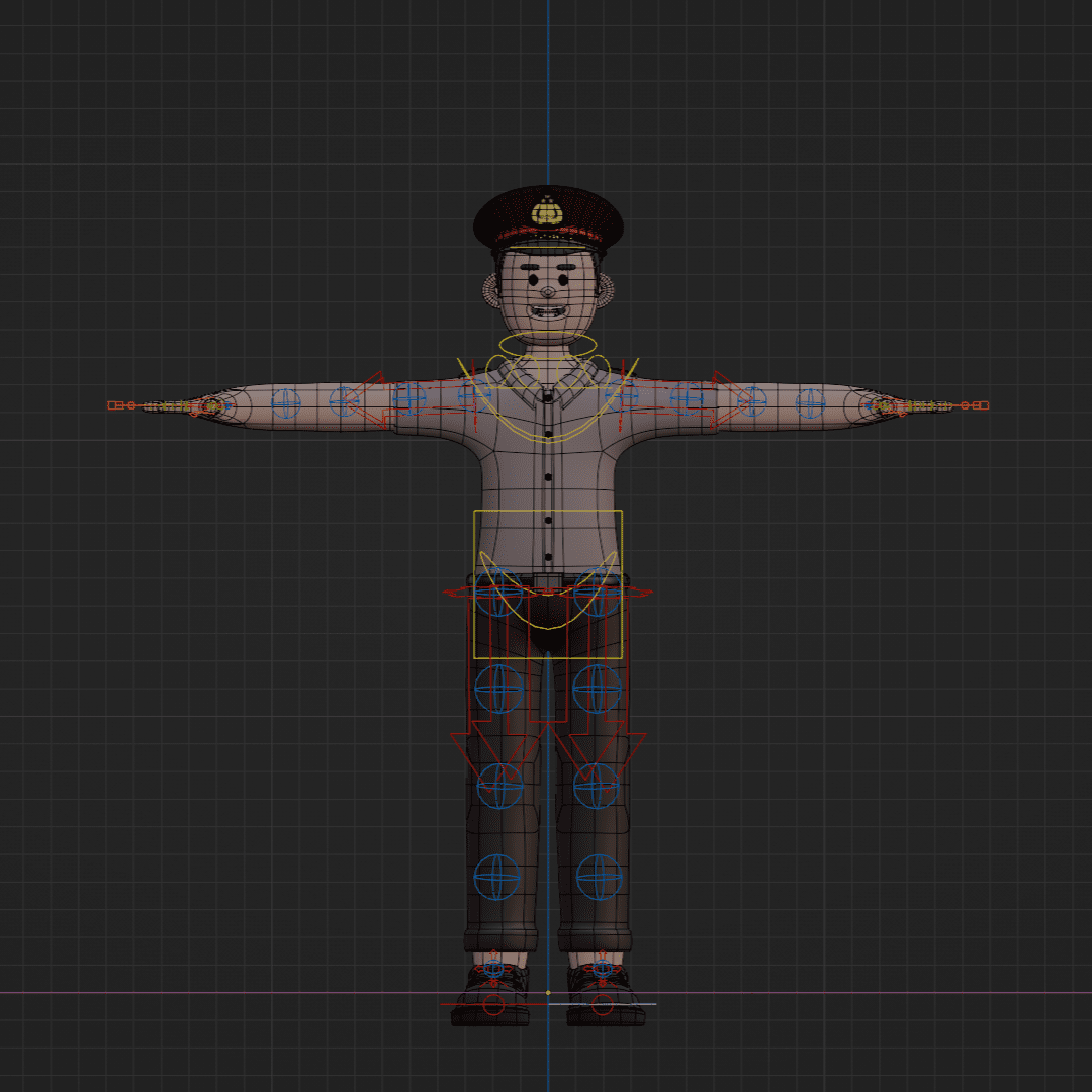 Simple 3D Character Polisi