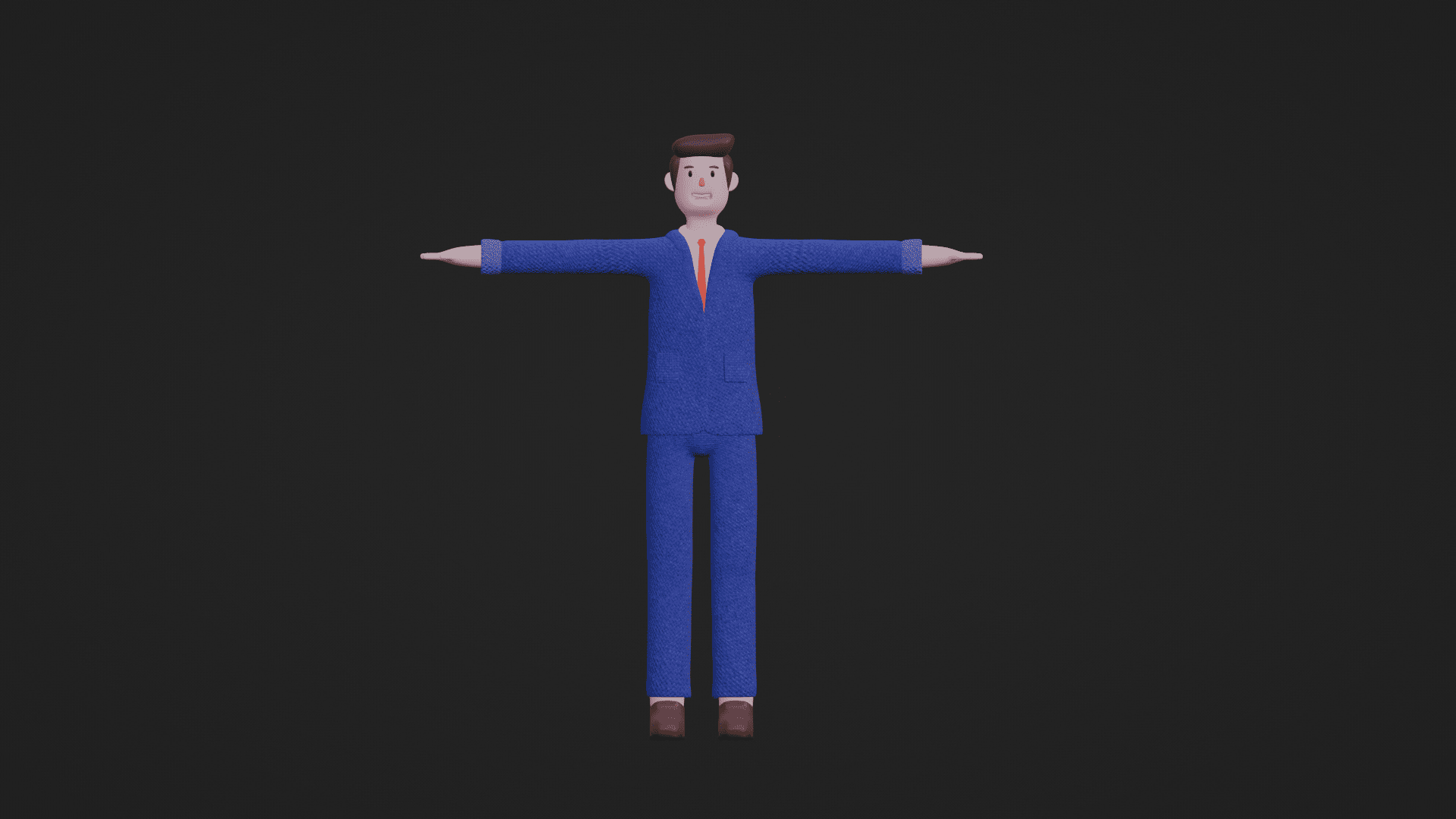 3D Simple Character Karyawan kantoran(laki-laki dan perempuan)