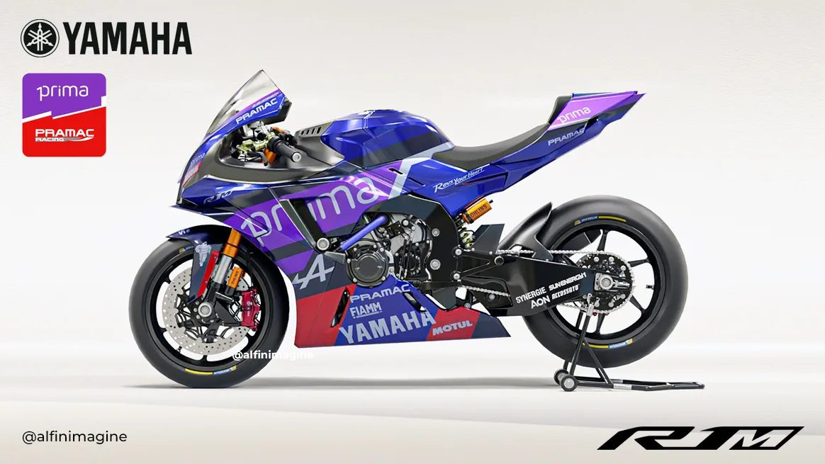 Yamaha R1M Pramac Racing Livery
