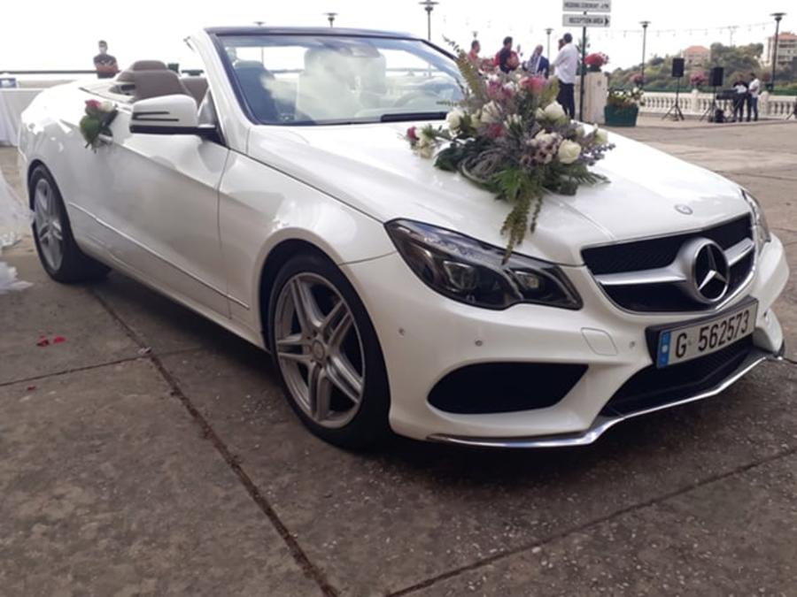 Mercedes E Class convertible — wedding car in Lebanon Mercedes E Class convertible — wedding car in Lebanon