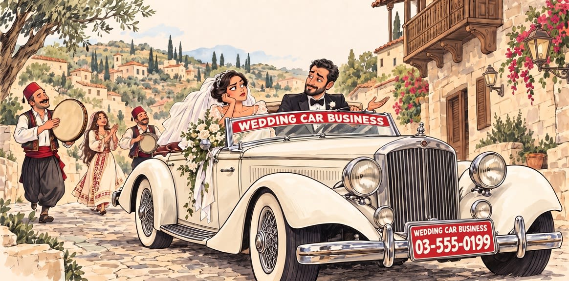 You Paid $2,000 for a Classic Wedding Car, So Why Are You Driving Their Billboard?
