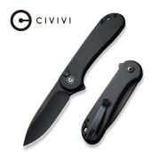 Civivi Button Lock Elementum II - Black G10 Handle - Black Stonewashed Nitro-V Blade