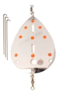 Søvik Dividalsblinken 70 mm Sølv/ Oransje UV Prikker