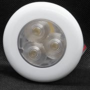 LED spotlight IP67, dagslys farge, hvit ring