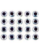 Flyco Flat Eyes Holo Silver