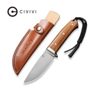 Civivi Cloud Peak - Guibourtia Wood Handle - With Nickel-Silver Guard Satin Finished Nitro-V Blade