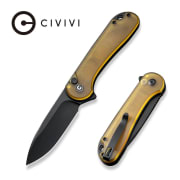 Civivi Button Lock Elementum II - Bead Blasted Ultem Handle - Black Nitro-V Blade