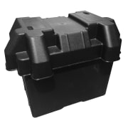 Batterikasse med stropp, innv. Mål 260x178x213 mm