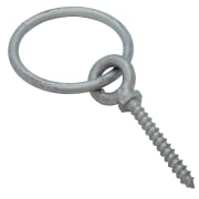 Ringbolt m/tregjenger, galvanisert