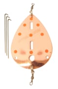 Søvik Dividalsblinken 70 mm Kobber/Oransje UV Prikker