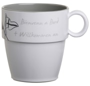 Melamin - Kaffekrus "Welcome" 6 stk
