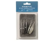 Kinetic Tinnbeit 4/0 Enkelkrok Blank/Rød (5 pk)