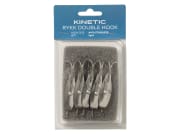 Kinetic Tinnbeit 4/0 Dobbelkrok Blank/Rød (5 pk)