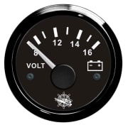 Osculati voltmeter analogt, 12V, 8-16V