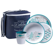 Melamin - Båtservise  "Coastal" 16 deler m/bag