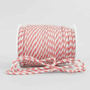 Poly-braid 24 hvit/rød