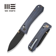 We Knife Bougie Banter - Blue Titanium Handle - Black Stonewashed CPM S45VN