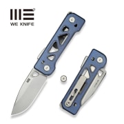 We Knife Tyro - Blue Titanium Handle - Stonewashed CPM 20CV Blade