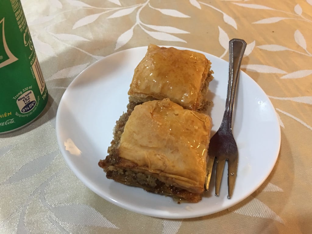 Baklava at Berru Turkish Restaurant