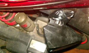 Yamaha Nouvo damaged tail light Yamaha Nouvo damaged tail light