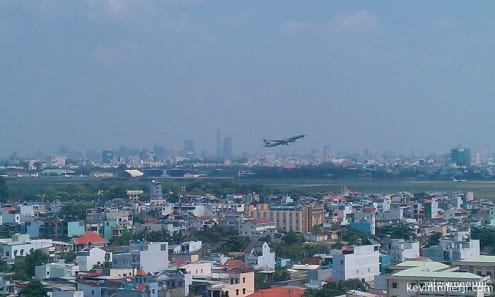 Saigon Skyline and Tan Son Nhat Airport Saigon Skyline and Tan Son Nhat Airport