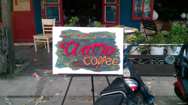 Tiamo Coffee Sign