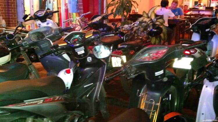 Parking at Baba's Kitchen - Saigon