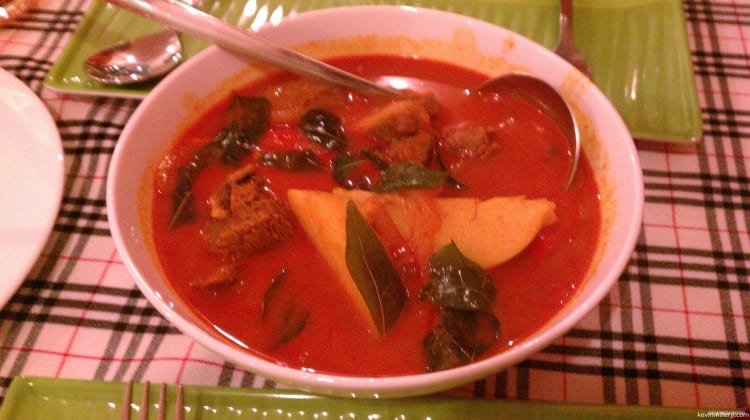 Halal red curry at Banana Leaf - Saigon