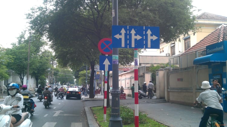 Motorbike is going in the wrong direction - Saigon