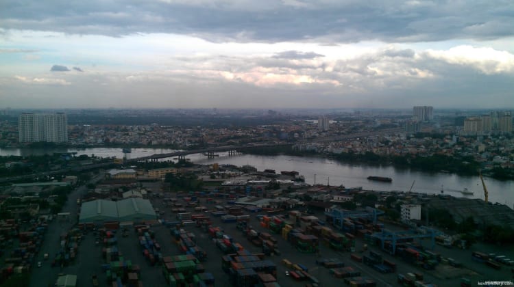 Saigon River from Saigon Pearl