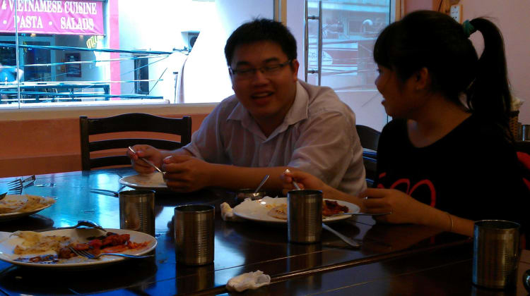 English students at Baba's Kitchen - Saigon, Vietnam