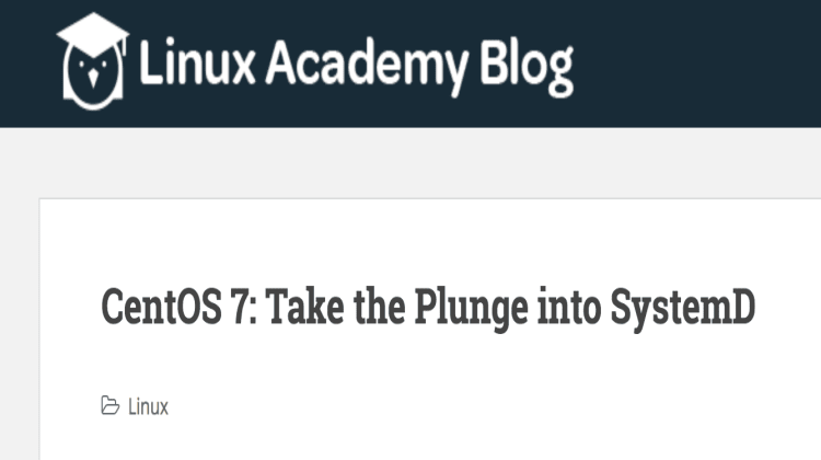 systemd in Centos 7