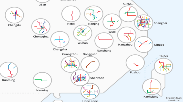 Subway timeline in China