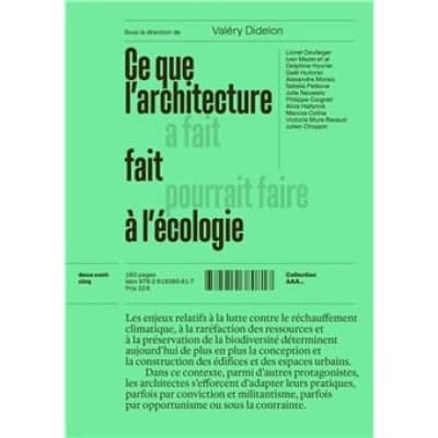 Ce que l'architecture fait à l'écologie
