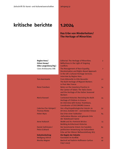 Kritische Berichte: Heft 1.2024