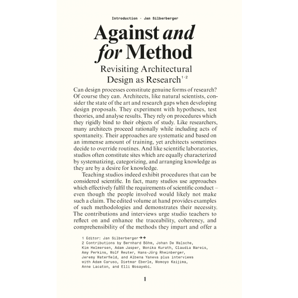 Against and for Method