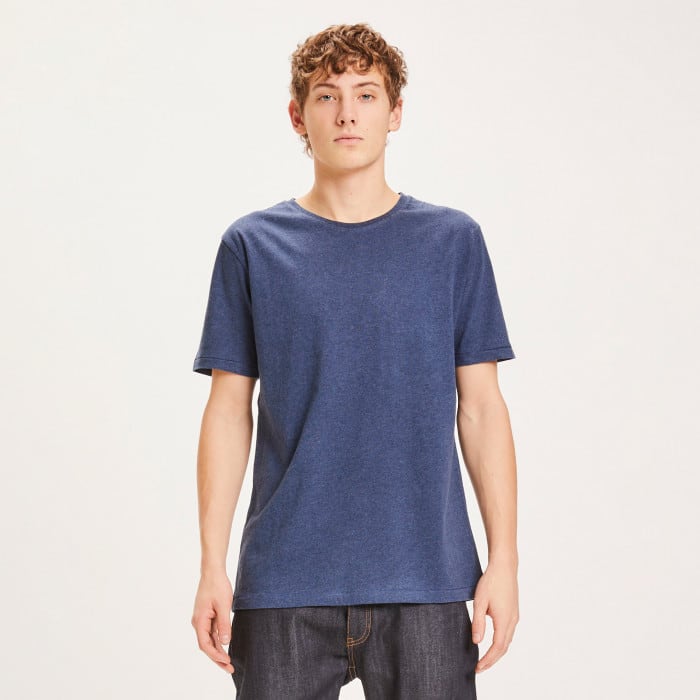 Alder Basic O-Neck insigna blue melange