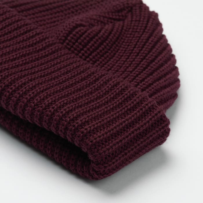 Beanie Merino bordeaux